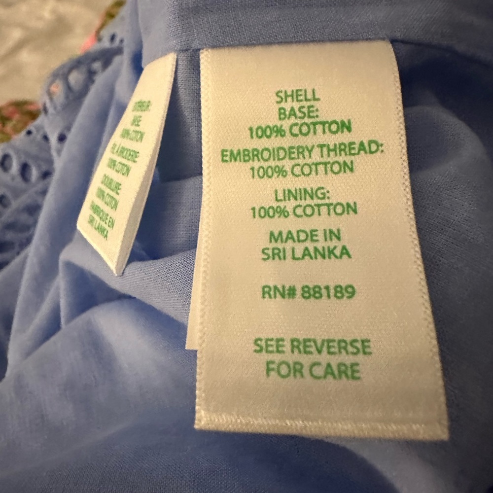 NWT LILLY PULITZER EIRA MIDI SHIRTDRESS SIZE 6 JACARANDA BLUE PINEAPPLE TILE EYE - Picture 14 of 15